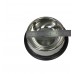 FixtureDisplays® 16-oz Dog/Cat Bowl Stainless Steel Dog Pet Food or Water Bowl Dish 12195